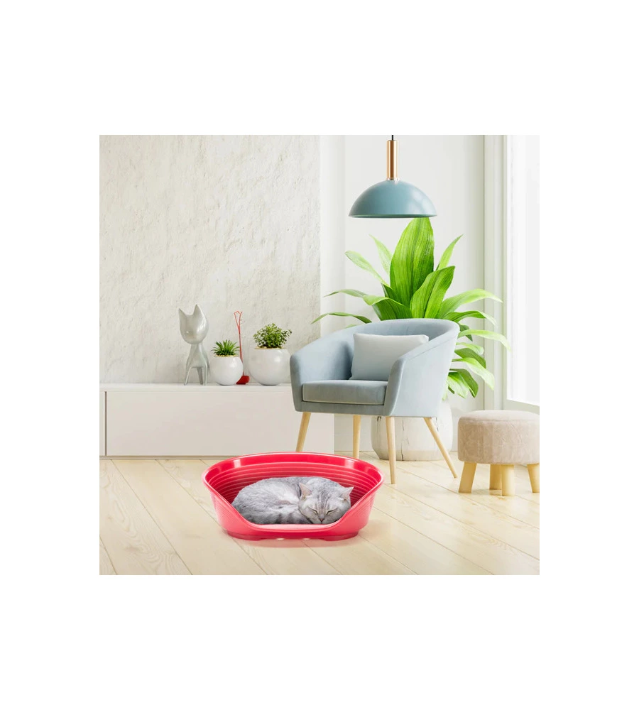 CUCCIA DA INTERNO PER CANI E GATTI "SIESTA DELUXE 2" BORDEAUX, 49X36X17,5 CM - FERPLAST