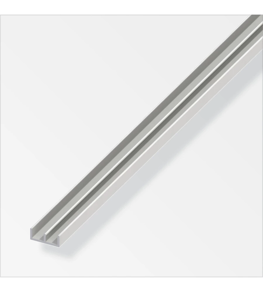 PROFILO UU 6x18x6PVC BIANCO - 1 METRO.