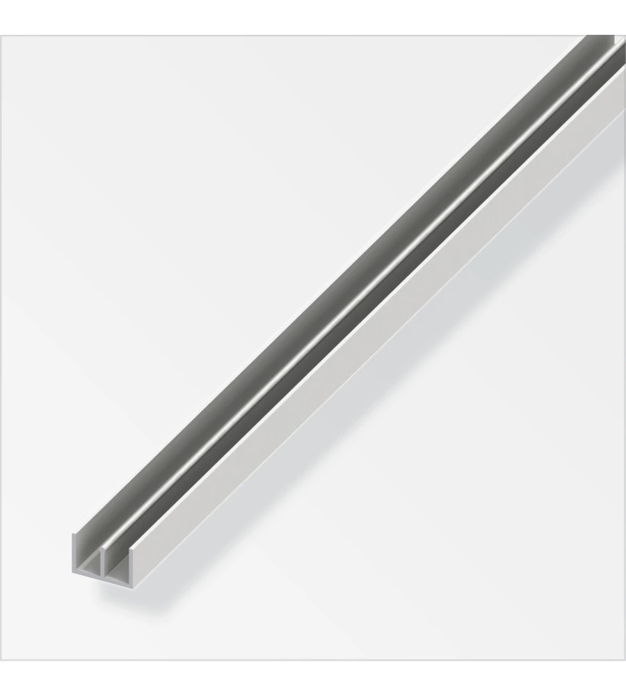 PROFILO UU 10x15x10 PVC BIANCO - 1 METRO.