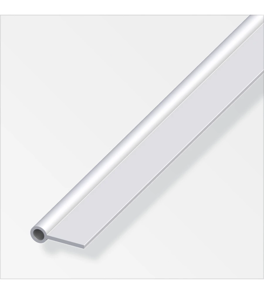 PROFILO CERNI 20x9x2 ALLUMINIO ARG - 1 METRO.