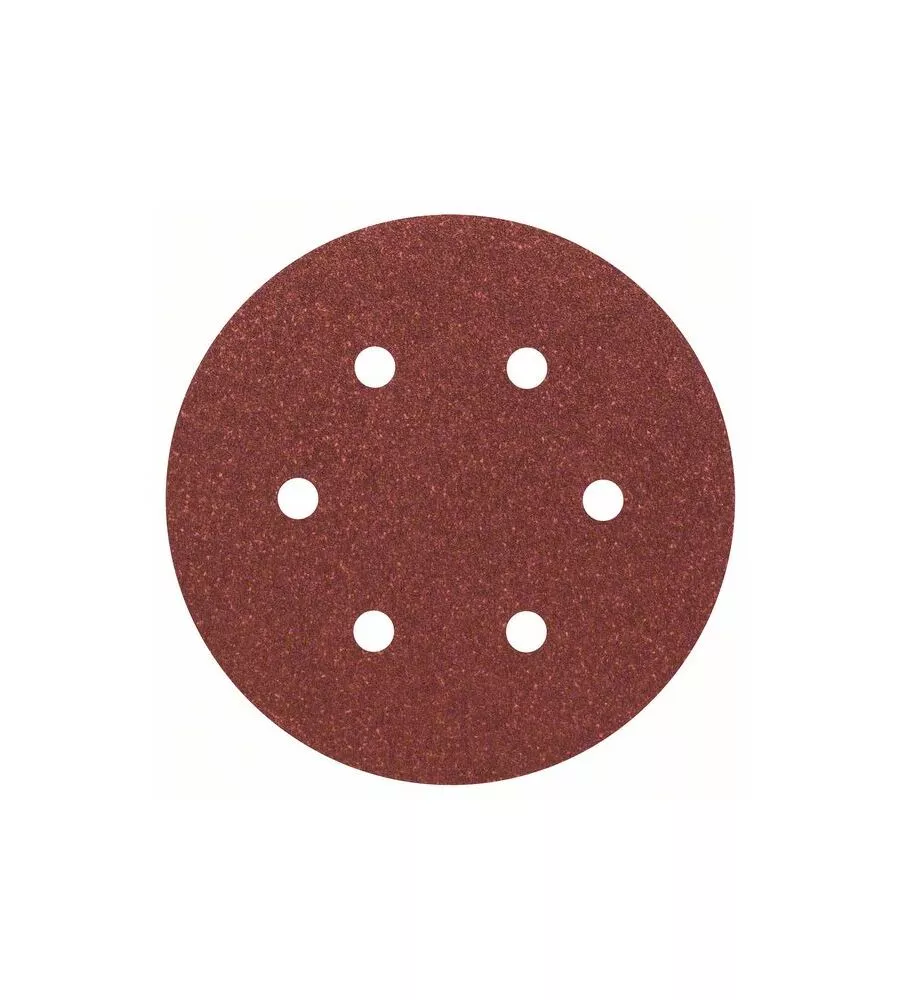 FOGLI ABRASIVI  PER LEVIGATRICI ROTOORBITALI, EXPERT FOR WOOD, Ø 150 MM, 6 FORI, CONFEZIONE 5 PEZZI - BOSCH.