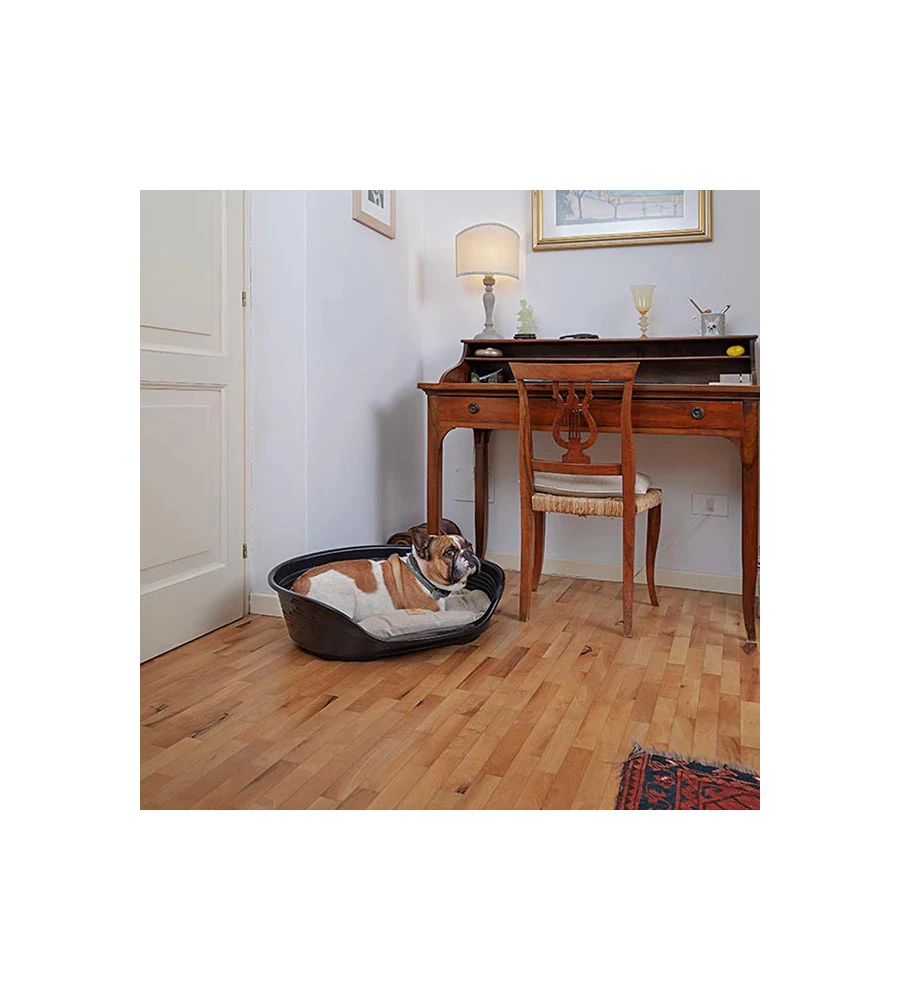 CUCCIA DA INTERNO PER CANI E GATTI "SIESTA DELUXE 6" NERO, 70,5X52X23,5 CM - FERPLAST