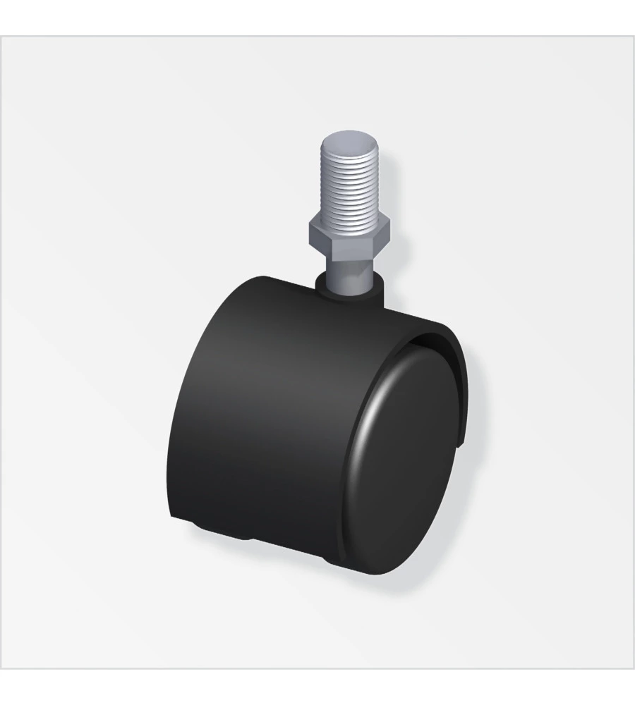 ROTELLA PER MOB PVC M M10x15 NERO