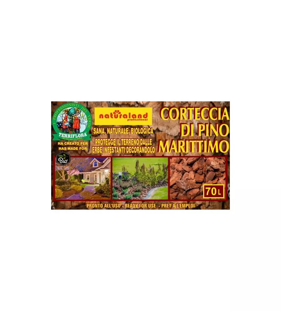 CORTECCIA DI PINO MARITTIMO EUROTERRIFLORA 70 LITRI