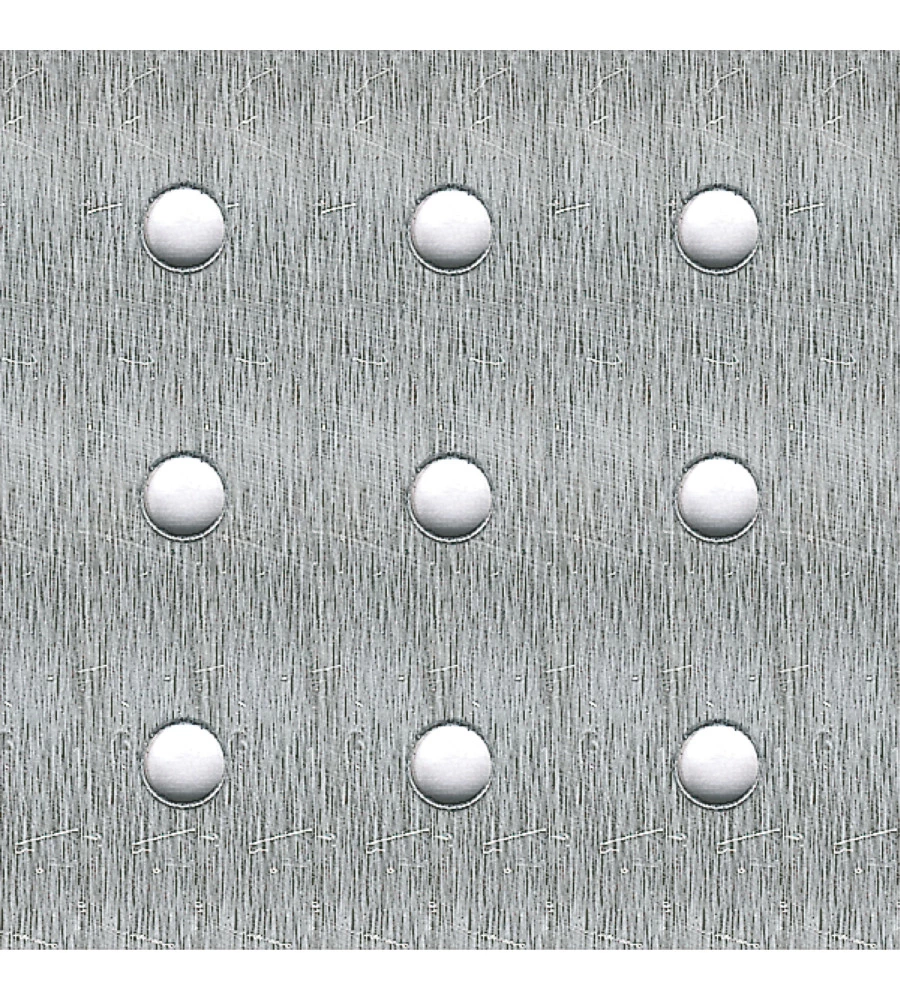 LAMIERA IN ALLUMINIO NATURALE CON PERFORAZIONE TONDA 250 x 500 x 1,5.