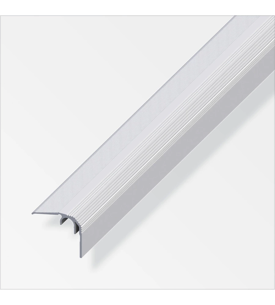 PROFILO DI CHIUSURA 32x27.0 ALLUMINIO ARGENTATO - 1 METRO.