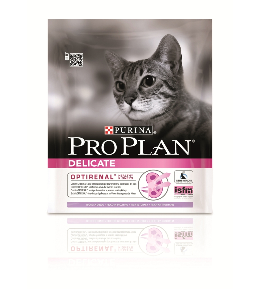 PRO PLAN DELICATE - ALIMENTO SECCO PER GATTO CON TACCHINO - 400G.