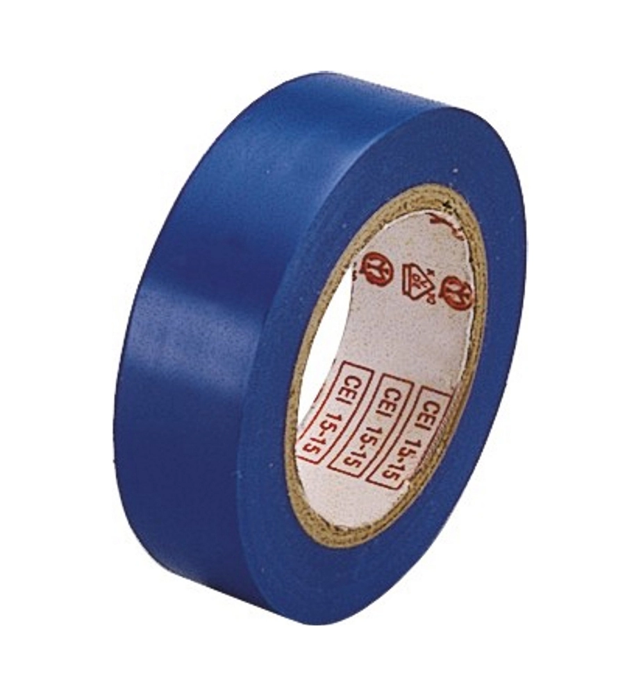 POLY POOL - ROTOLO 10 M NASTRO ISOLANTE 0,13 X 15 MM AZZURRO