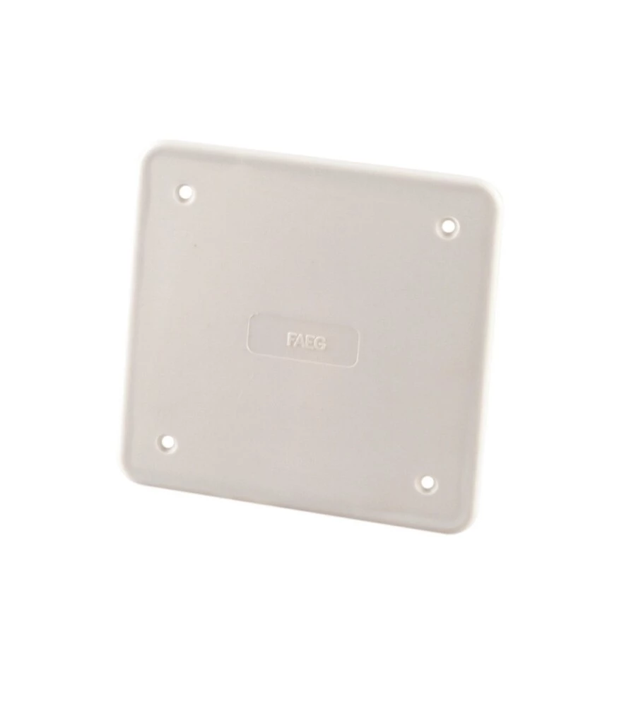 POLY POOL - COPERCHIO PER SCATOLA DI DERIVAZIONE DA INCASSO DIMENSIONE 92 X 92 MM BIANCO