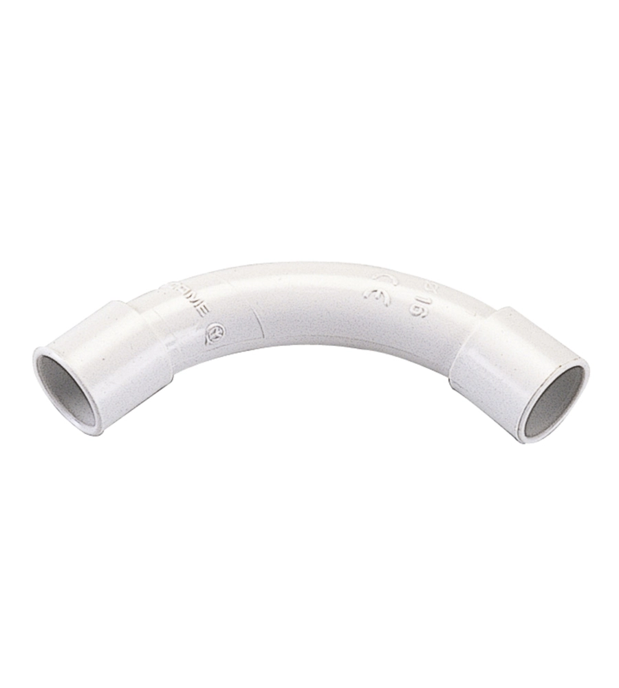 POLY POOL - CURVA A 90° PER TUBI RIGIDI Ø 16 MM IP40 GRIGIA