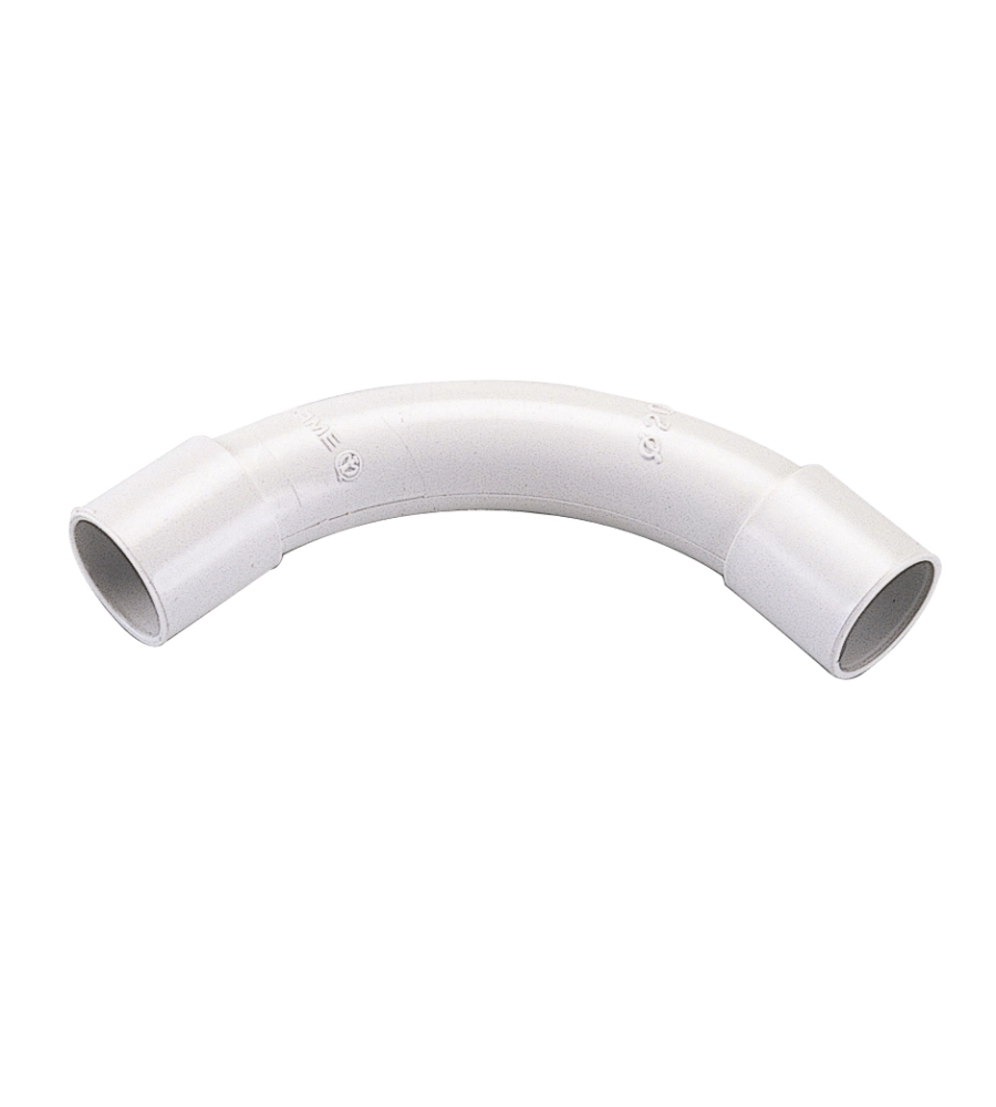 POLY POOL - CURVA A 90° PER TUBI RIGIDI Ø 20 MM IP40 GRIGIA