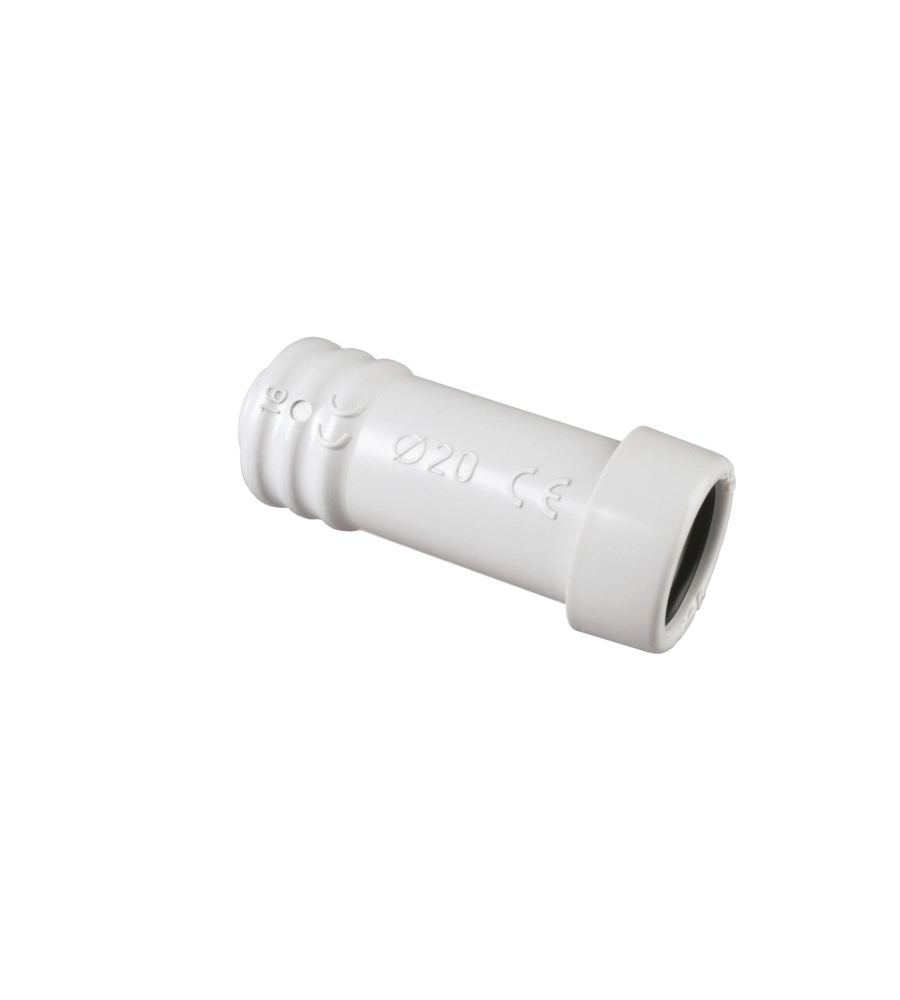 POLY POOL - RACCORDO TUBO RIGIDO Ø 20 MM - GUAINA Ø 16 MM IP65 GRIGIO