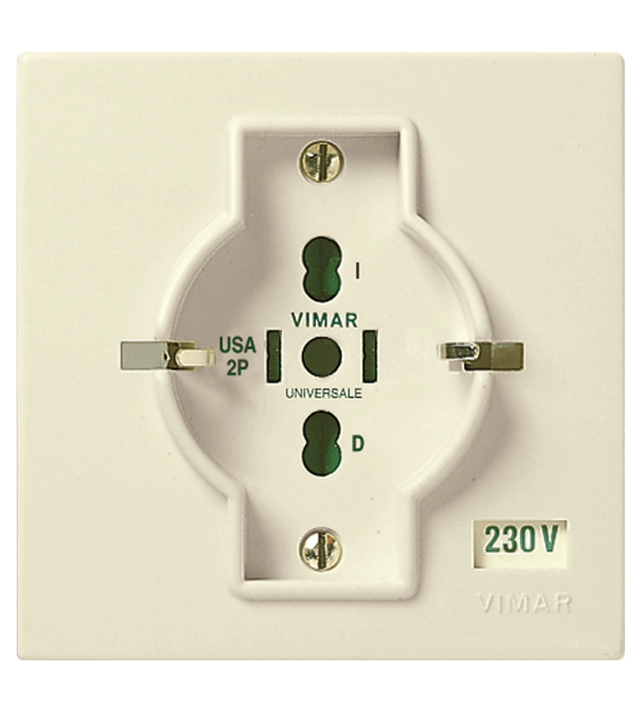PRESA 2P+T 16A UNIVERSALE AVORIO MASCOT - VIMAR