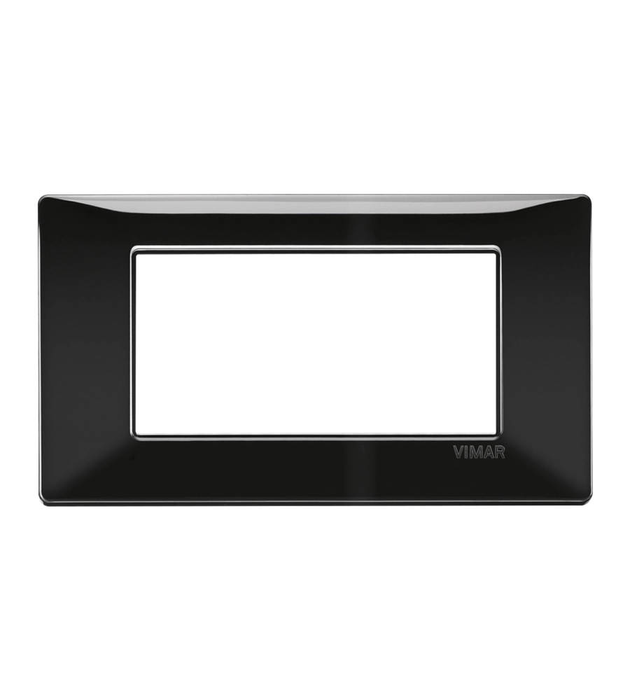 PLACCA 4M NERO PLANA - VIMAR.
