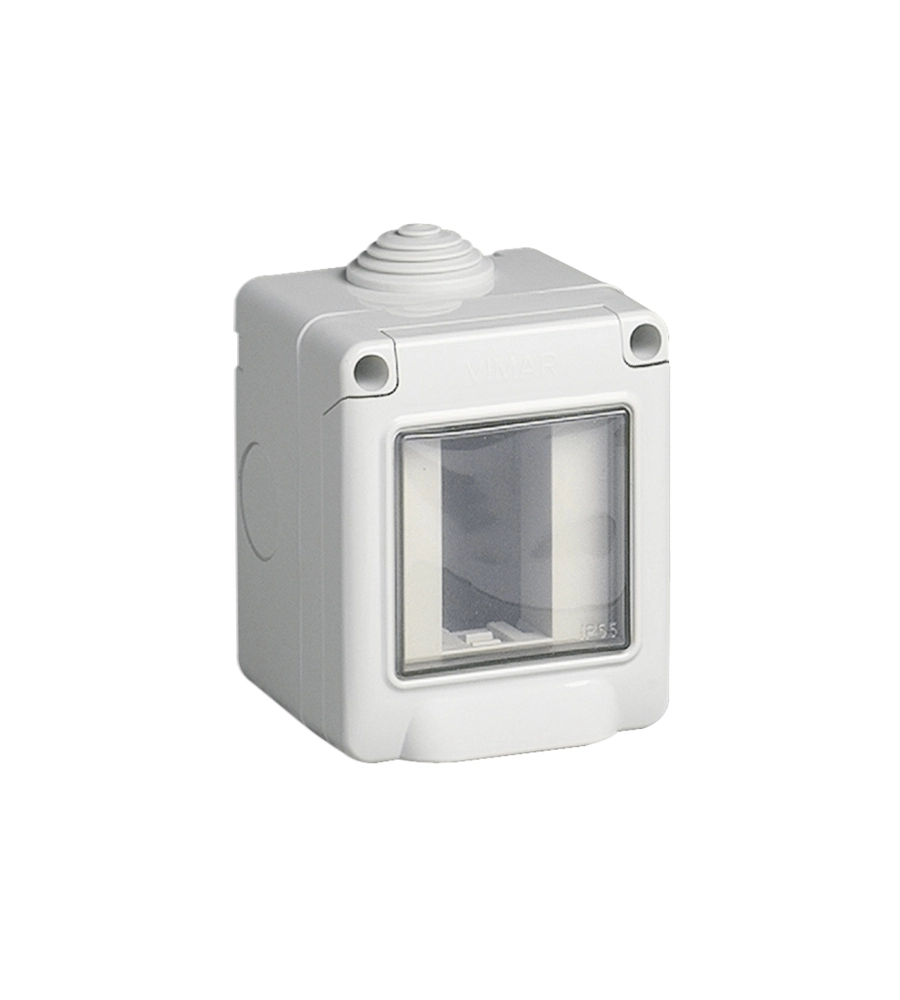 CONTENITORE DA PARETE 1 MODULO VIMAR BIANCO IP55 - COD.0R14901