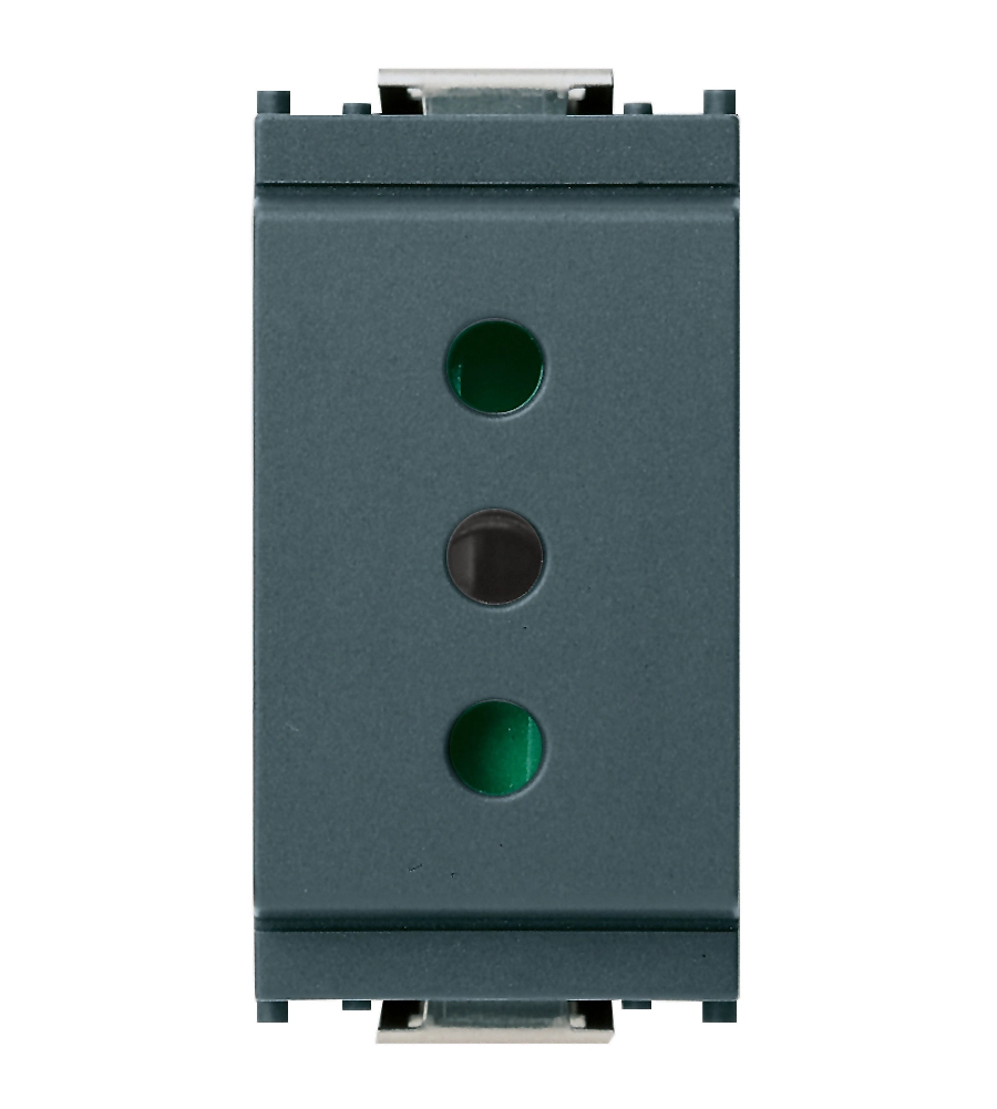 PRESA 2P+T 10A P11 GRIGIO IDEA - VIMAR.