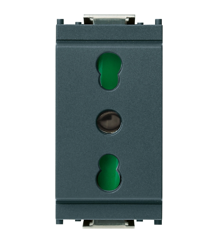 PRESA 2P+T 16A P17/11 GRIGIO IDEA - VIMAR.