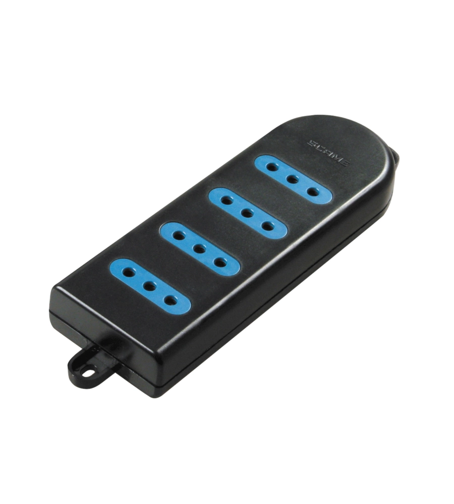 POLY POOL - PRESA MULTIPLA CON 4 PRESE 10 A NERA
