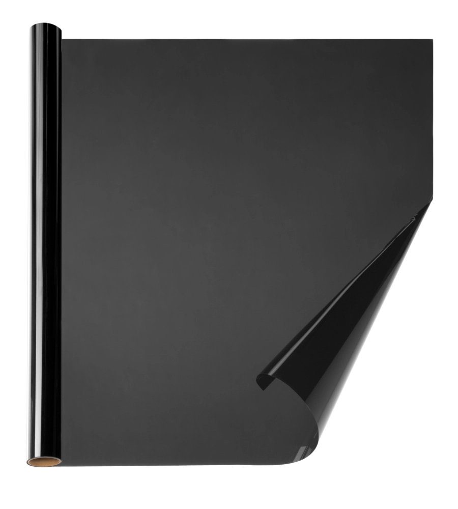 PELLICOLA PER VETRI "LINEA PRIVACY" NERO OSCURANTE - 75X160 CM.
