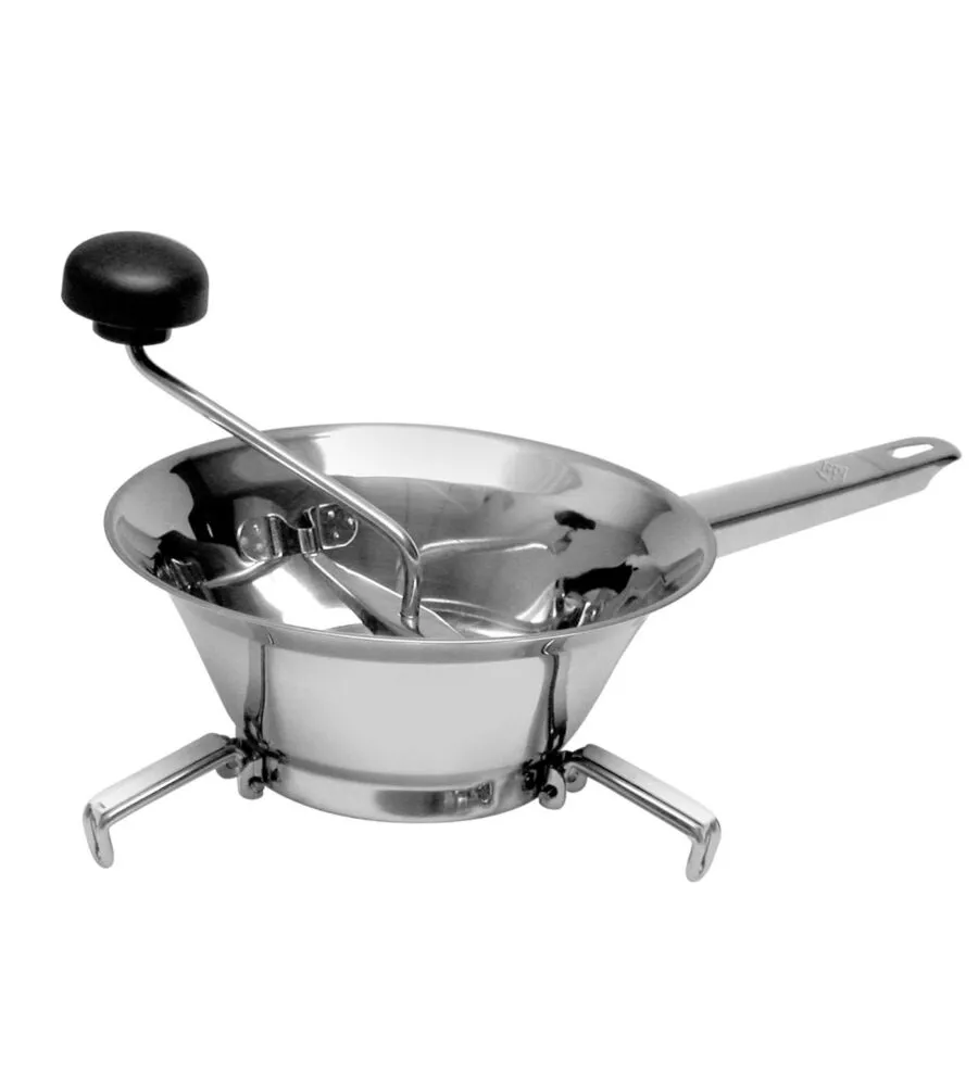 PASSAVERDURE "RONDO" IN ACCIAIO INOX 24 CM