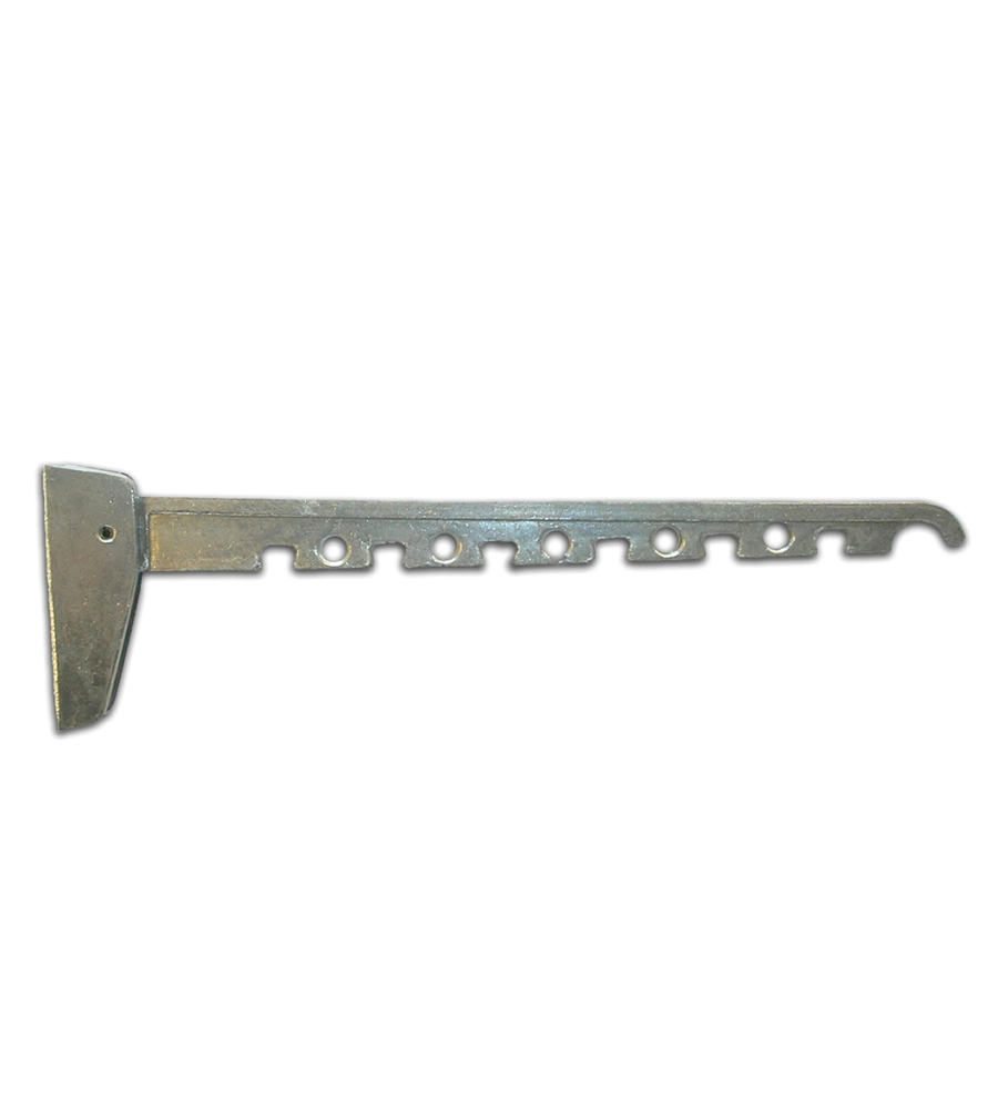 SUPPORTO PER GRUCCE RIBALTABILE - 300 X 95 MM. - BIANCO