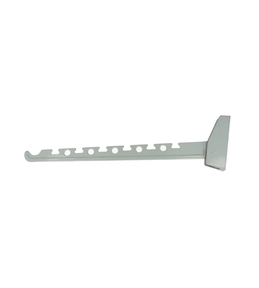 GANCIO DA PARETE IN ALLUMINIO RIBALTABILE 33 CM.