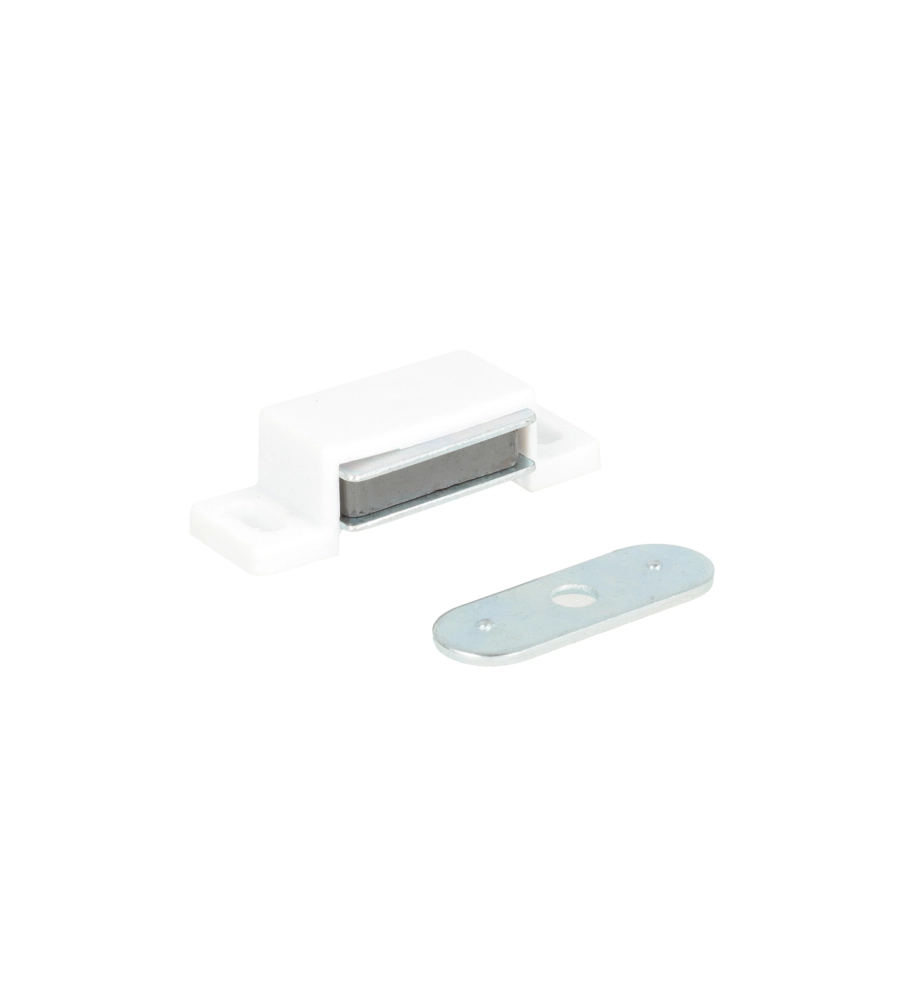 CHIUSURE MAGNETICHE DA APPLICARE - FORZA 4 KG. - BIANCO - 10 PZ.