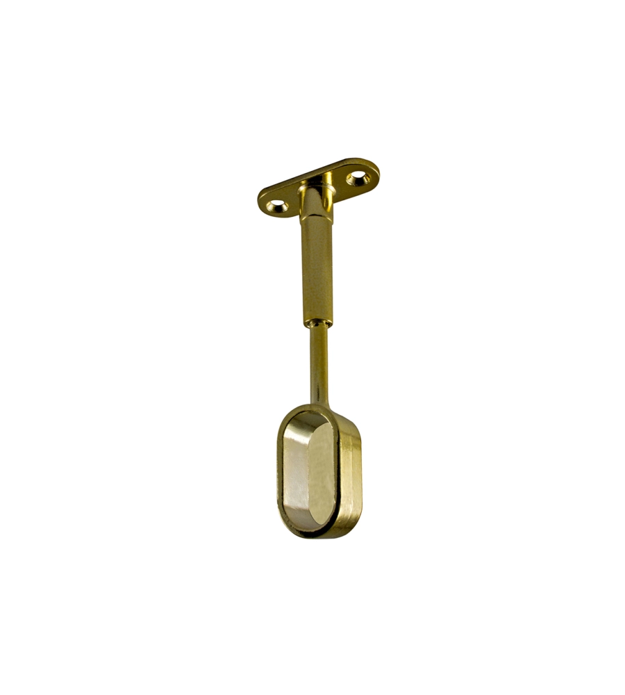 SUPPORTI CIECHI PER TUBO OVALE - OTTONATO - 2 PZ.