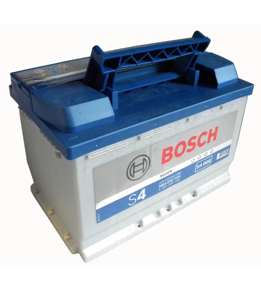 BATTERIA DI AVVIAMENTO AUTO BOSCH 74 AH DX S4008