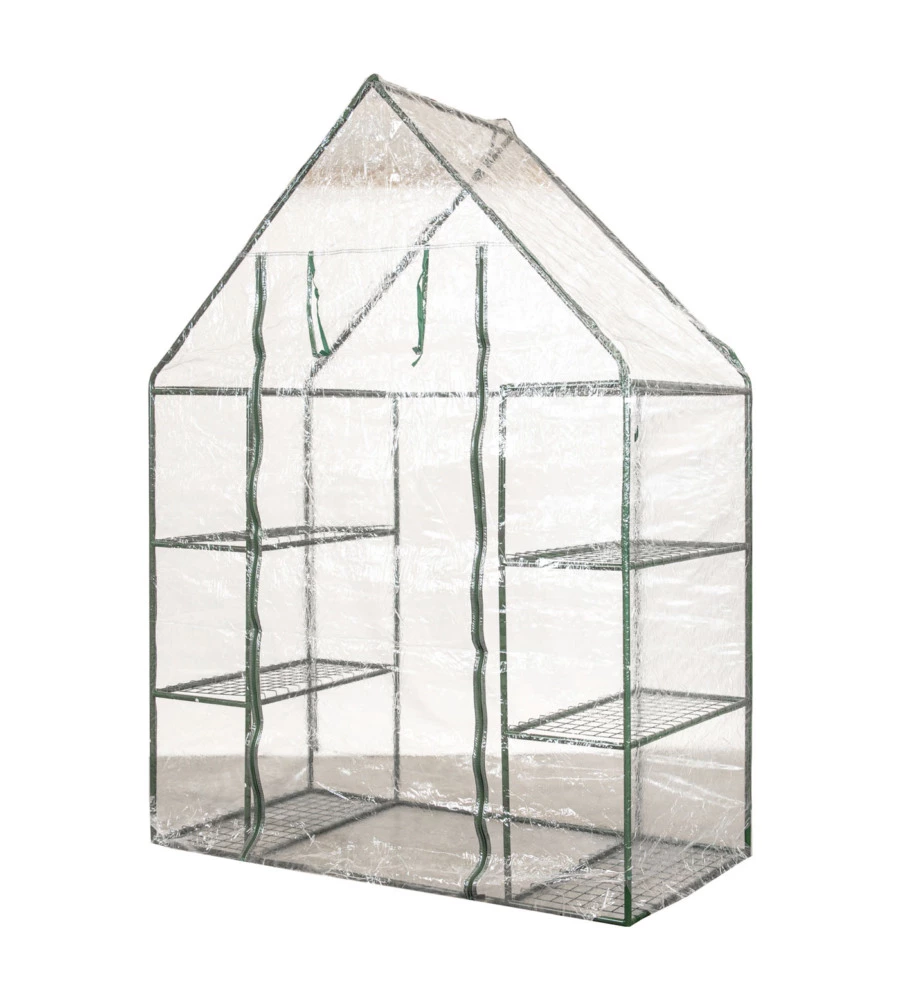 SERRA DA ESTERNO "BARBARA" CON 8 RIPIANI E TELO IN PVC, 140X70X190 CM