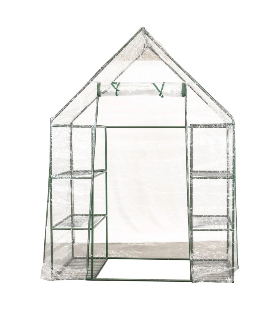 SERRA DA ESTERNO "BARBARA" CON 8 RIPIANI E TELO IN PVC, 140X70X190 CM