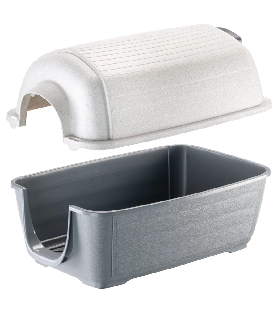 CUCCIA PER CANI DA ESTERNO FERPLAST "KENNY MINI" IN RESINA GRIGIO 40X66X40 CM