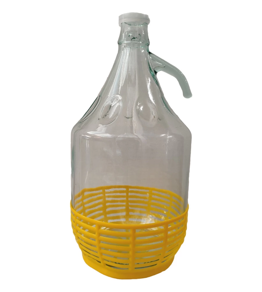 DAMA DA 5LITRI CON CESTINO E TAPPO IN PLASTICA