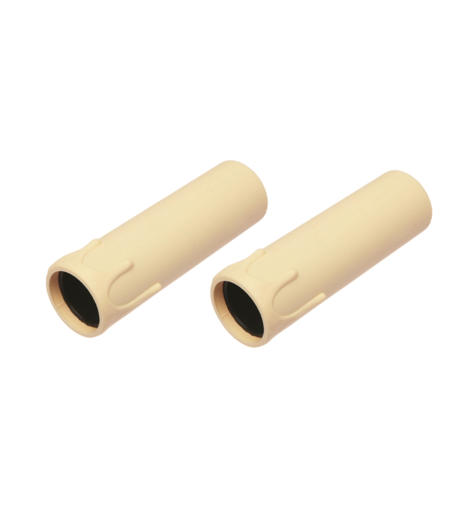 POLY POOL - 2 PORTALAMPADA E27 A CANDELA 250 V~ CON STAFFA METALLICA AVORIO