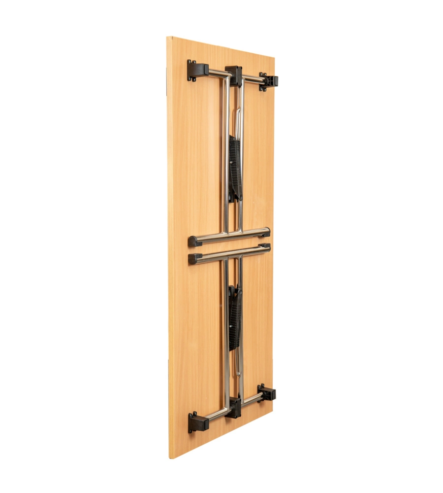 TAVOLO PIEGHEVOLE "FOLD" CON FUSTO CROMATO, 160X72,5X80 CM