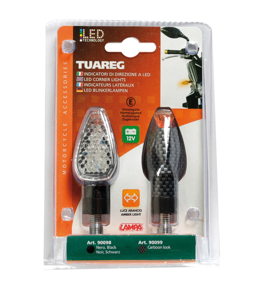 COPPIA FRECCE CARBON "TUAREG" BIANCO  90099