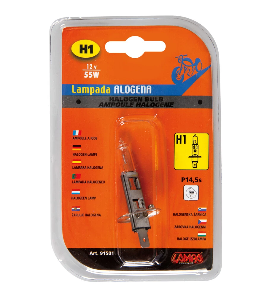 LAMPADA H1  12V55W MOTO/SCOOTER  91501