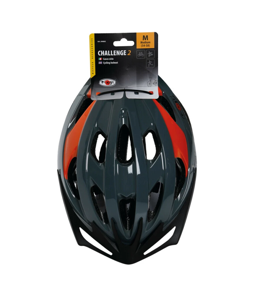 CASCO BICI PER ADULTI LAMPA "CHALLENGE 2" COLORI ASSORTITI TG M - 94062