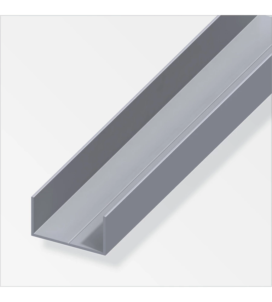 PROFILO A U 11.5x19.5 ALLUMINIO NATURALE - 1 METRO.