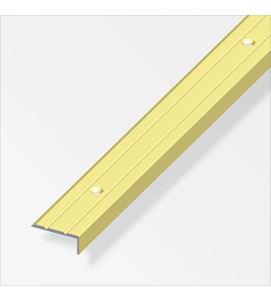 PROF CHIUSO 25x10 ALLUMINIO OTTONE - 2 METRI.