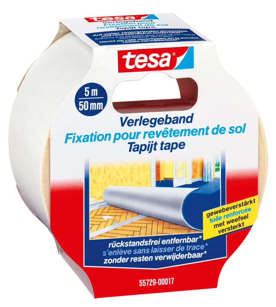 NASTRO BIADESIVO PER PAVIMENTI, 50 MM X 5 MT - TESA