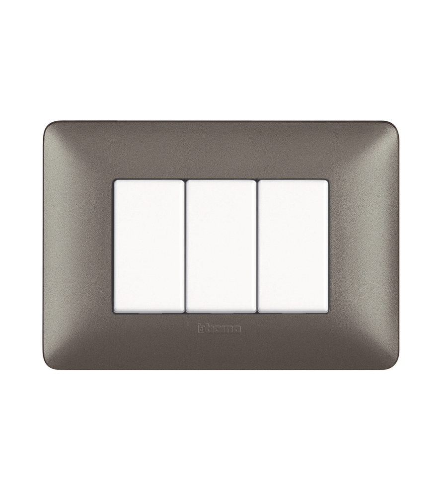 PLACCA 3P IRON MATIX AM4803MIR - BTICINO