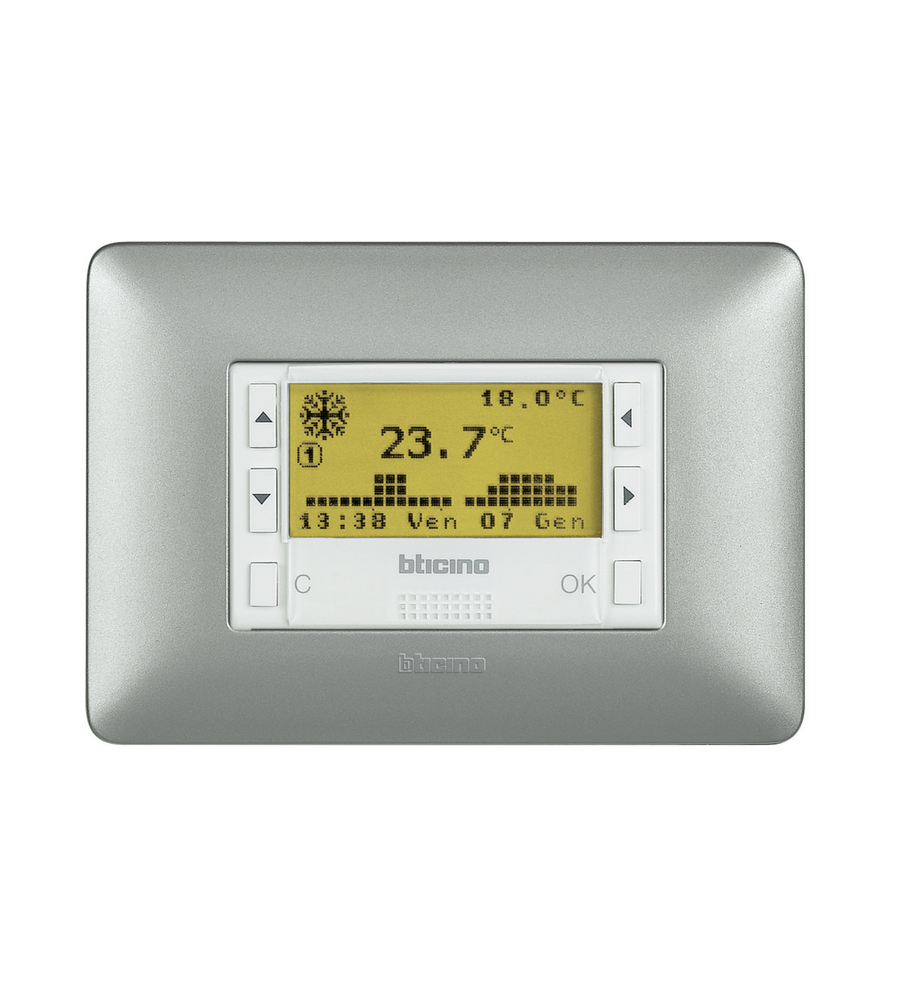 PLACCA 3P SILVER MATIX AM4803MSL - BTICINO