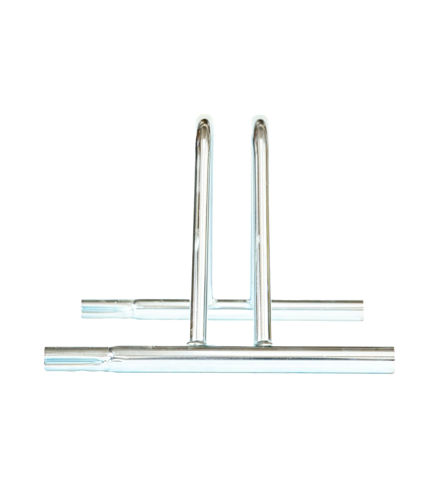 RASTRELLIERA PORTABICI SINGOLA IN FERRO ZINCATO CON PASSARUOTA 5 CM 37X37X28 CM