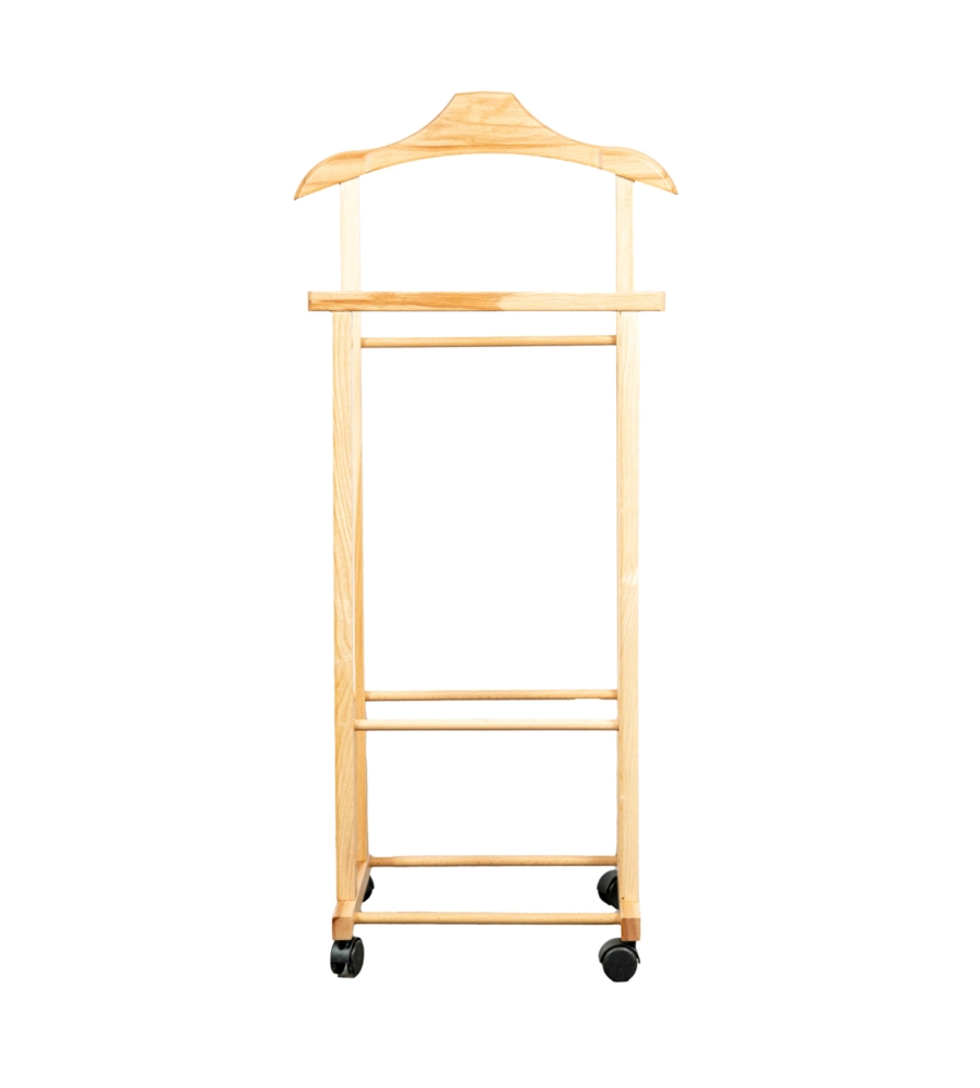 INDOSSATORE PER ABITI "OSCAR" IN FAGGIO NATURALE, 44X97X29 CM