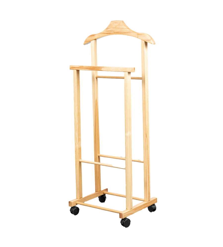INDOSSATORE PER ABITI "OSCAR" IN FAGGIO NATURALE, 44X97X29 CM