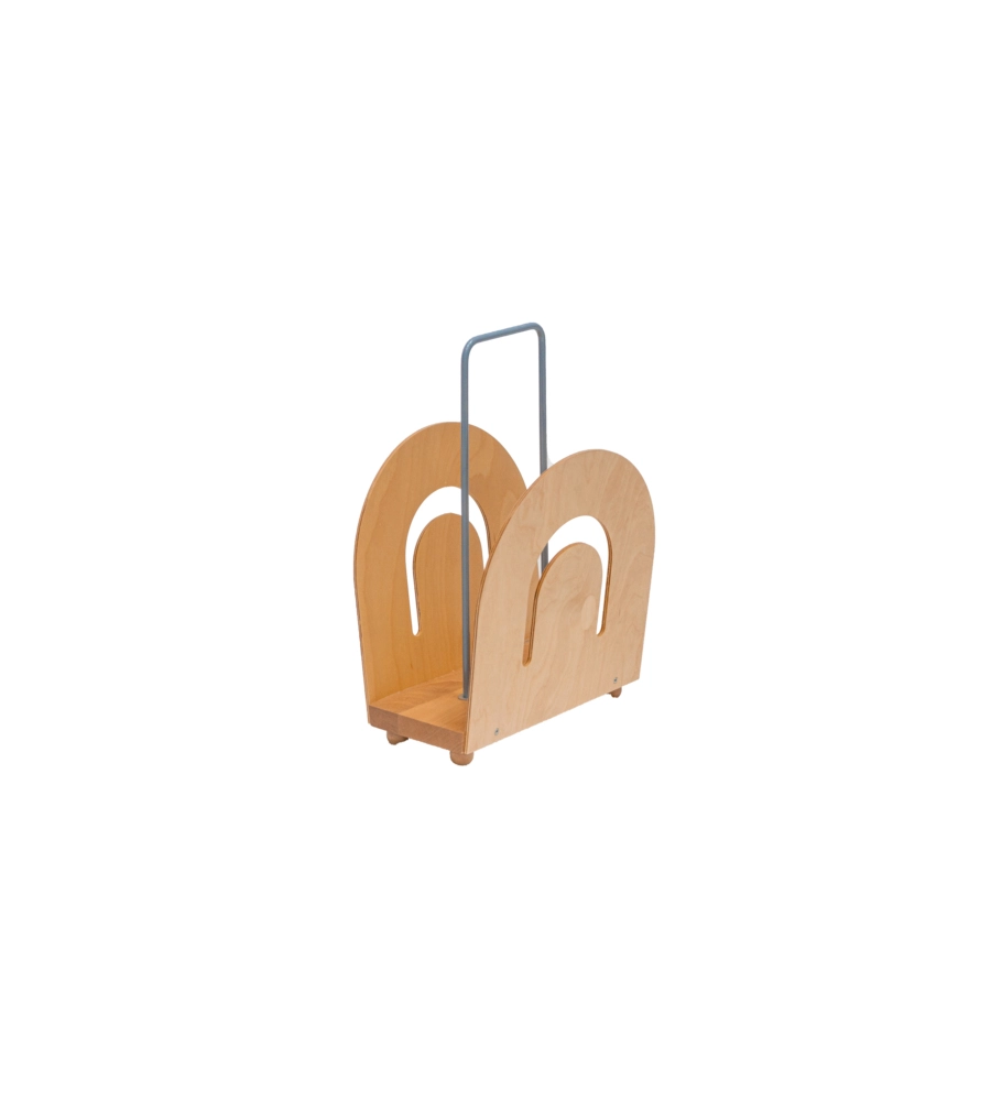 PORTA RIVISTE FAGGIO NATURALE, 30X28X23 CM