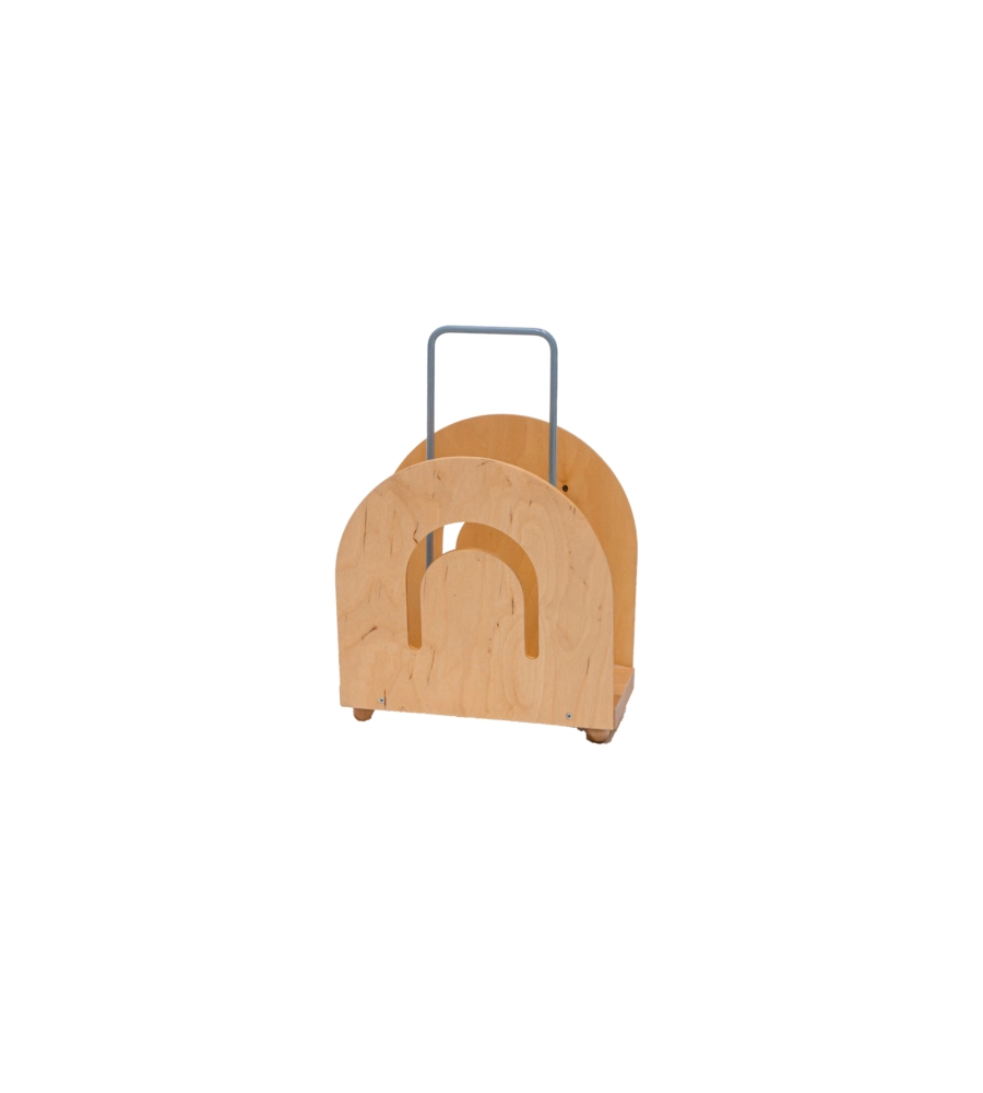 PORTA RIVISTE FAGGIO NATURALE, 30X28X23 CM