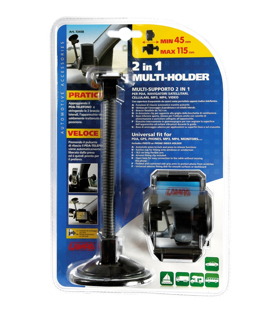 SUPPORTO MULTIUSO 2 IN 1 PER PDA  72458