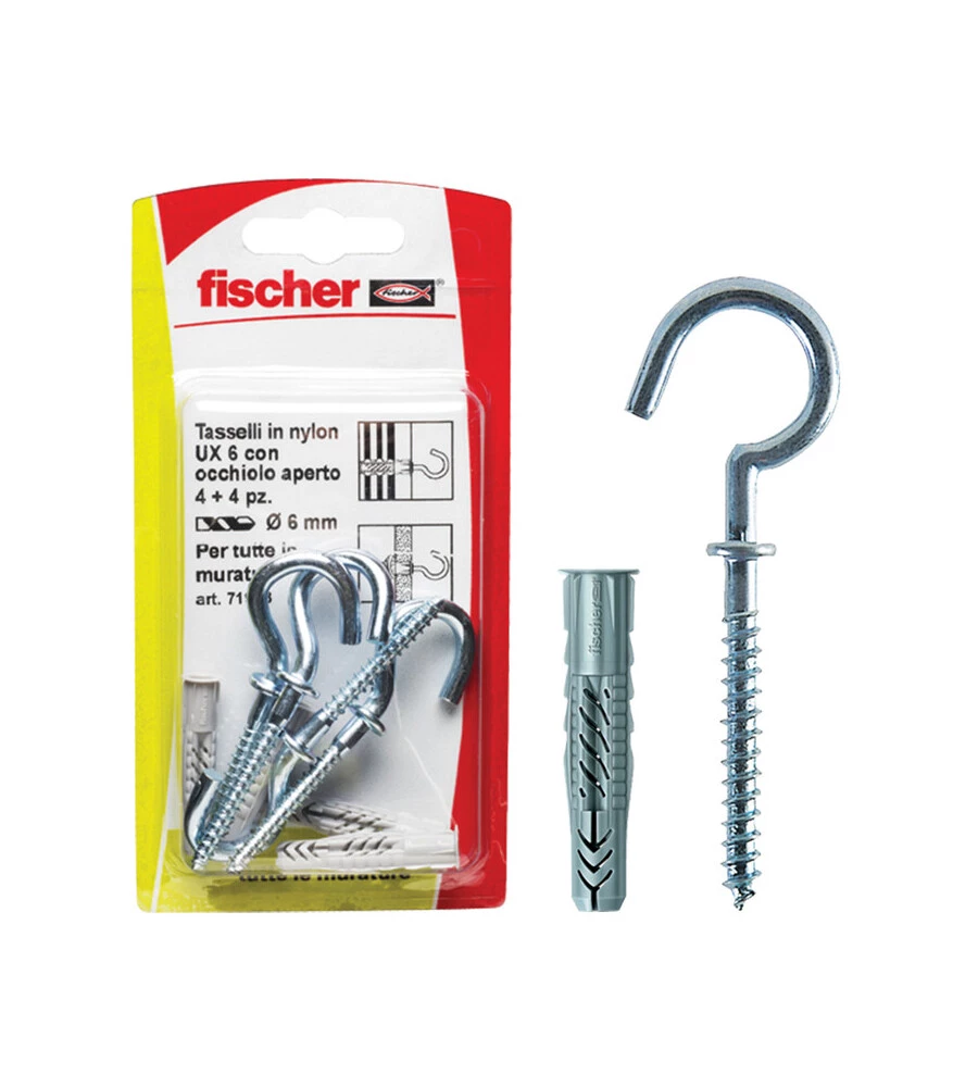 6X35 UX  R K TASSELLI IN NYLON CON OCCHIOLO APERTO